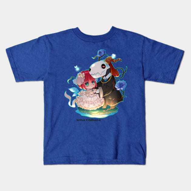 Chise and Elias fairy wedding Kids T-Shirt by arisachibara